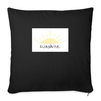 Sunshine - Sofakissenbezug 45 x 45 cm - Schwarz - Vorne