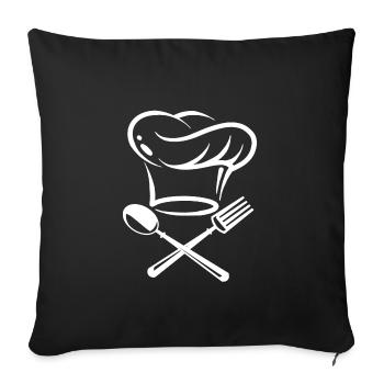 Küchenchef - Sofakissenbezug 45 x 45 cm - Schwarz - Vorne