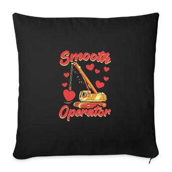 Smooth Operator - Sofakissenbezug 45 x 45 cm - Schwarz - Vorne