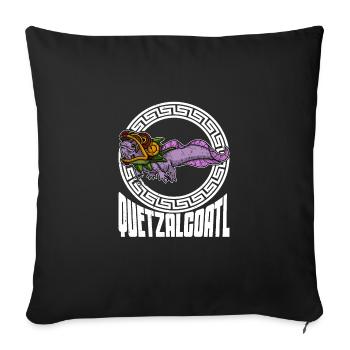 Quetzalcoatl Axolotl Mexique Divinité Aztèque - Housse de coussin décorative 45 x 45 cm - noir - Devant
