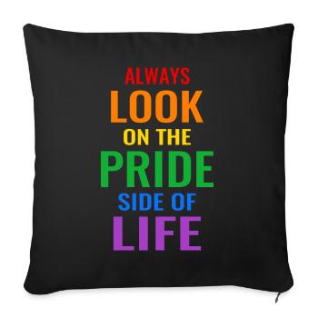 LGBT Rainbow Gay Pride gay lesbian funny - Sofa pillowcase 17,3'' x 17,3'' (45 x 45 cm) - black - Front