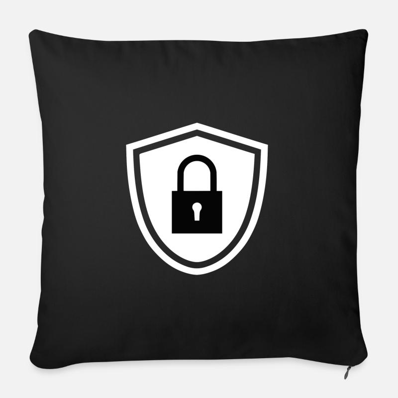 Padlock lockpicking - Sofa pillowcase 17,3'' x 17,3'' (45 x 45 cm) - black