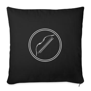 Pfeil und Bogen Sport - Sofakissenbezug 45 x 45 cm - Schwarz - Vorne