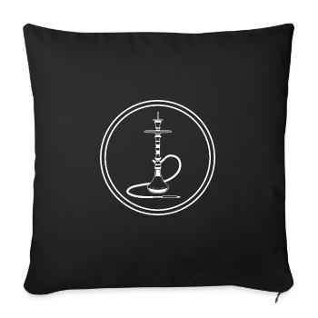 Pipe à fumer bang - Housse de coussin décorative 45 x 45 cm - noir - Devant