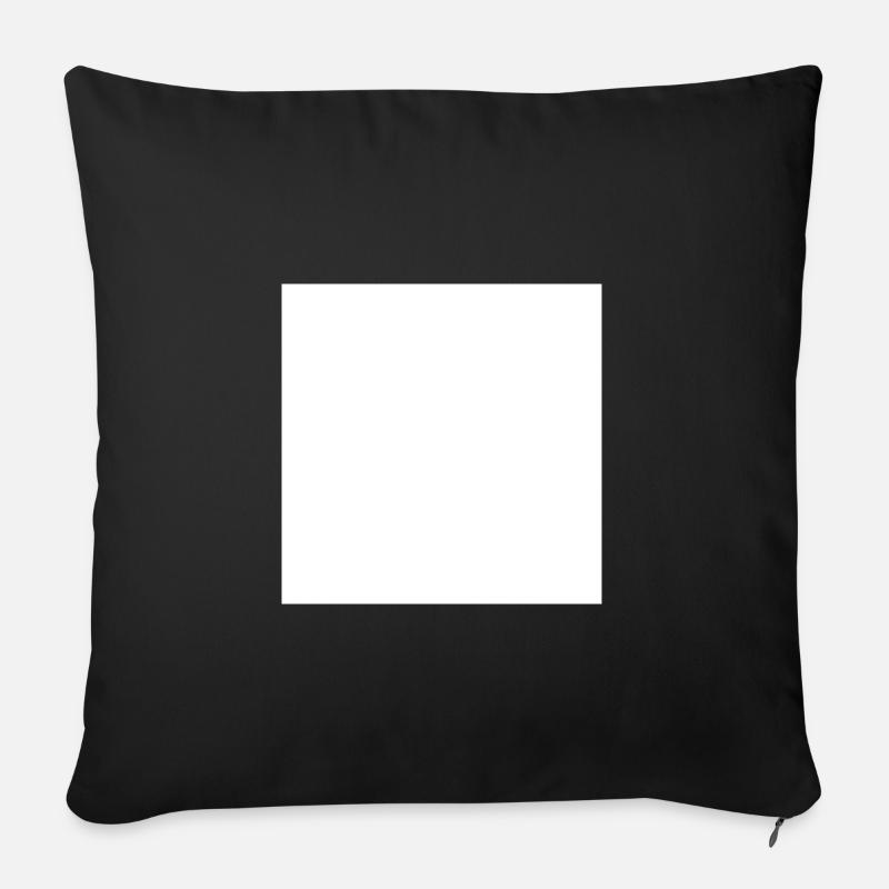 Stop | Symbol | Weiß | Geschenkidee - Sofakissenbezug 45 x 45 cm - Schwarz