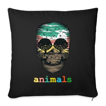 Hambacher forest nature forest save environnement - Housse de coussin décorative 45 x 45 cm - noir - Devant