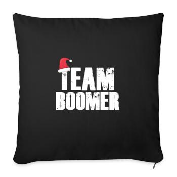 Team Boomer Hoodie Christmas Gift - Sofa pillowcase 17,3'' x 17,3'' (45 x 45 cm) - black - Front