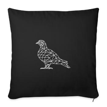 dove - Sofa pillowcase 17,3'' x 17,3'' (45 x 45 cm) - black - Front