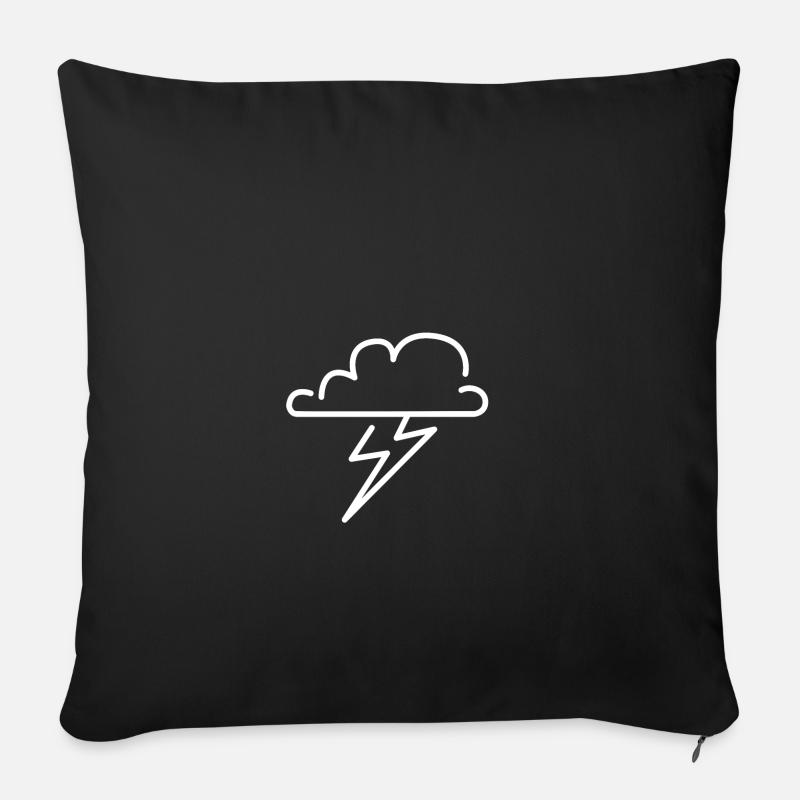 Clouds - Sofa pillowcase 17,3'' x 17,3'' (45 x 45 cm) - black