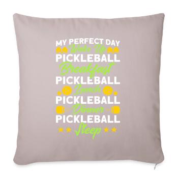 Pickleball Paddleball Pickleball Play Cadeau - Housse de coussin décorative 45 x 45 cm - taupe clair - Devant