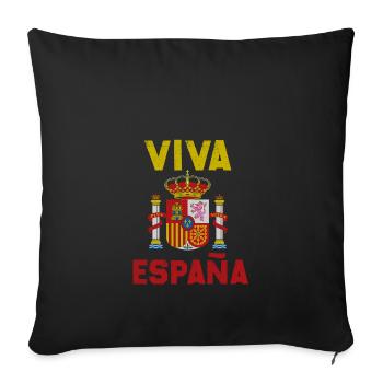 Spanien Sommer Sonne Palme Wappen Geschenk vintage - Sofakissenbezug 45 x 45 cm - Schwarz - Vorne