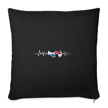 Panama - Sofa pillowcase 17,3'' x 17,3'' (45 x 45 cm) - black - Front