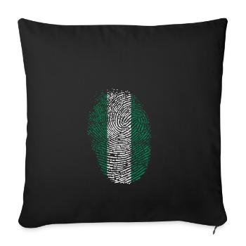 Nigeria - Housse de coussin décorative 45 x 45 cm - noir - Devant