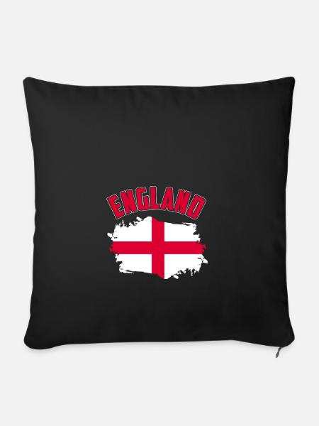 England - Sofakissenbezug 45 x 45 cm - Schwarz