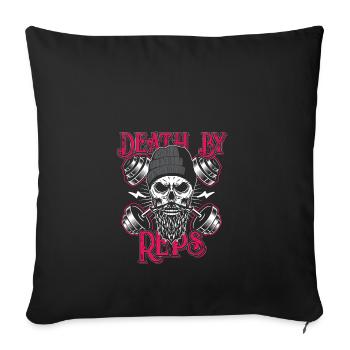 Sport Gym Workout Muscle Man Muscles Gift - Sofa pillowcase 17,3'' x 17,3'' (45 x 45 cm) - black - Front