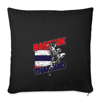 Thaïlande - Housse de coussin décorative 45 x 45 cm - noir - Devant