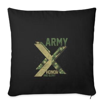 Soldat - Sofakissenbezug 45 x 45 cm - Schwarz - Vorne