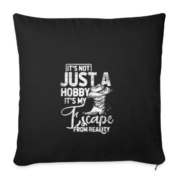 Line Dance Western Cowboy USA Dance Boots - Sofa pillowcase 17,3'' x 17,3'' (45 x 45 cm) - black - Front