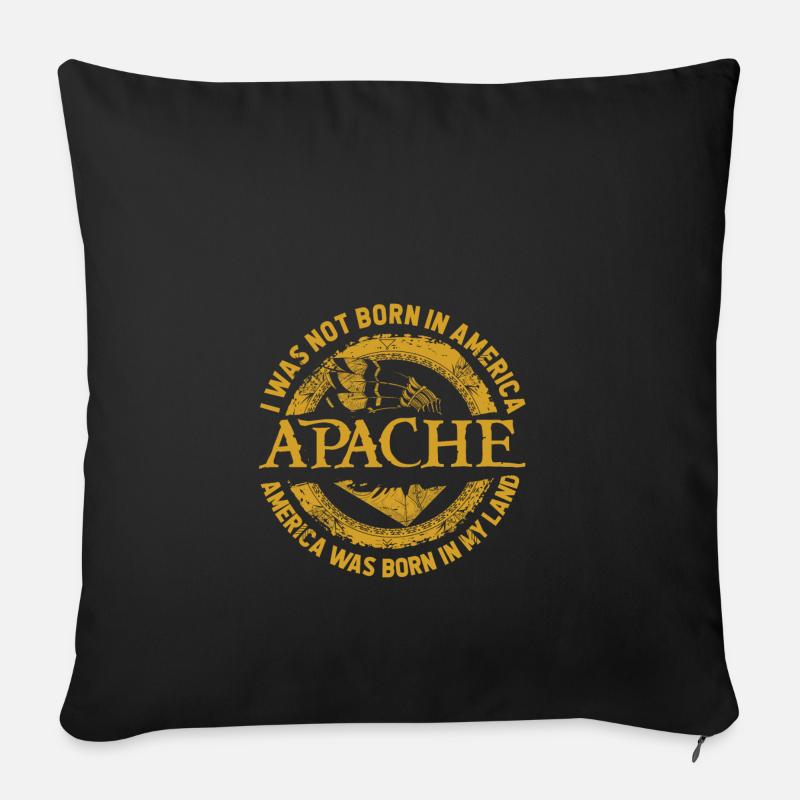 Apache - Sofakissenbezug 45 x 45 cm - Schwarz