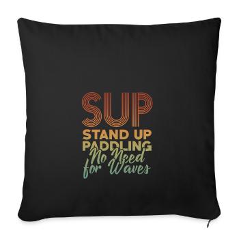 SUP - Sofakissenbezug 45 x 45 cm - Schwarz - Vorne