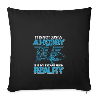 Triathlon - Sofa pillowcase 17,3'' x 17,3'' (45 x 45 cm) - black - Front