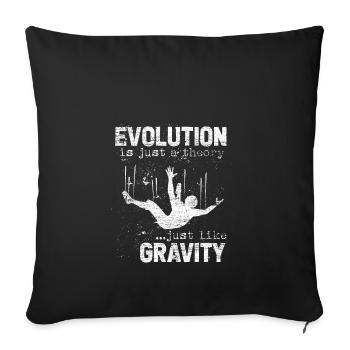 Evolution Darwin recherche théorie des sciences - Housse de coussin décorative 45 x 45 cm - noir - Devant