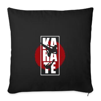 Karate - Sofakissenbezug 45 x 45 cm - Schwarz - Vorne
