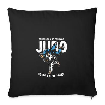 Judo - Sofakissenbezug 45 x 45 cm - Schwarz - Vorne