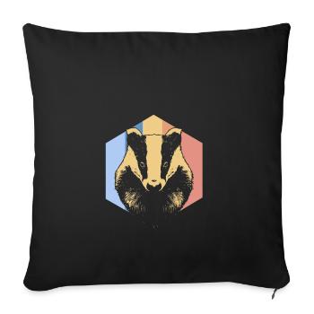 Badger - Sofa pillowcase 17,3'' x 17,3'' (45 x 45 cm) - black - Front