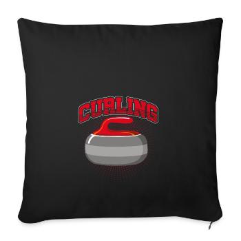 Curling - Sofakissenbezug 45 x 45 cm - Schwarz - Vorne