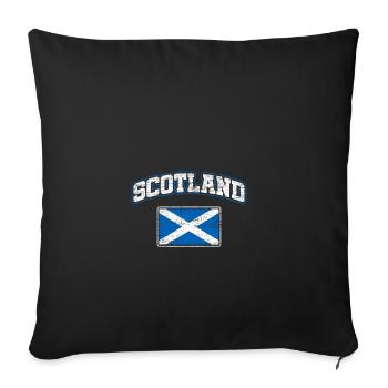 Schottland - Sofakissenbezug 45 x 45 cm - Schwarz - Vorne