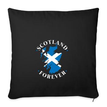 Scotland - Sofa pillowcase 17,3'' x 17,3'' (45 x 45 cm) - black - Front