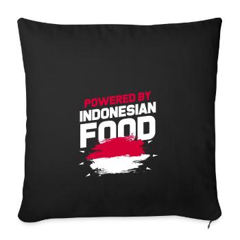 Nasi Goreng Indonesia - Sofa pillowcase 17,3'' x 17,3'' (45 x 45 cm) - black - Front