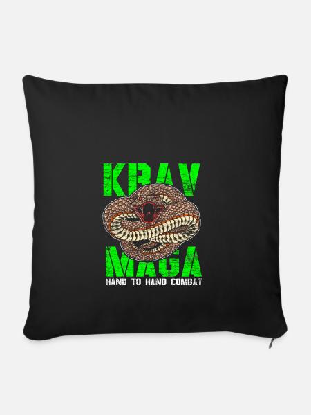 Krav Maga - Sofakissenbezug 45 x 45 cm - Schwarz