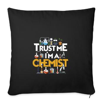 chemist - Sofa pillowcase 17,3'' x 17,3'' (45 x 45 cm) - black - Front