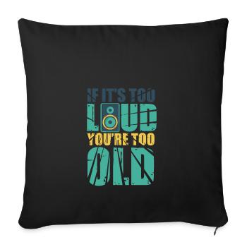 Music Musician Bass Boxing Gift Headphones - Sofa pillowcase 17,3'' x 17,3'' (45 x 45 cm) - black - Front