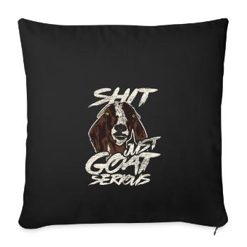goat - Sofa pillowcase 17,3'' x 17,3'' (45 x 45 cm) - black - Front