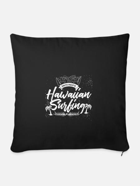 Hawaii - Sofakissenbezug 45 x 45 cm - Schwarz