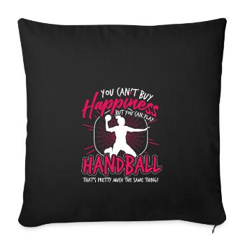 Handball ball sports - Sofa pillowcase 17,3'' x 17,3'' (45 x 45 cm) - black - Front