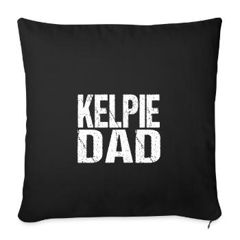 PAPA KELPIE - Housse de coussin décorative 45 x 45 cm - noir - Devant
