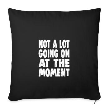 IL NE SE PASSE PAS GRAND-CHOSE EN CE MOMENT - Housse de coussin décorative 45 x 45 cm - noir - Devant