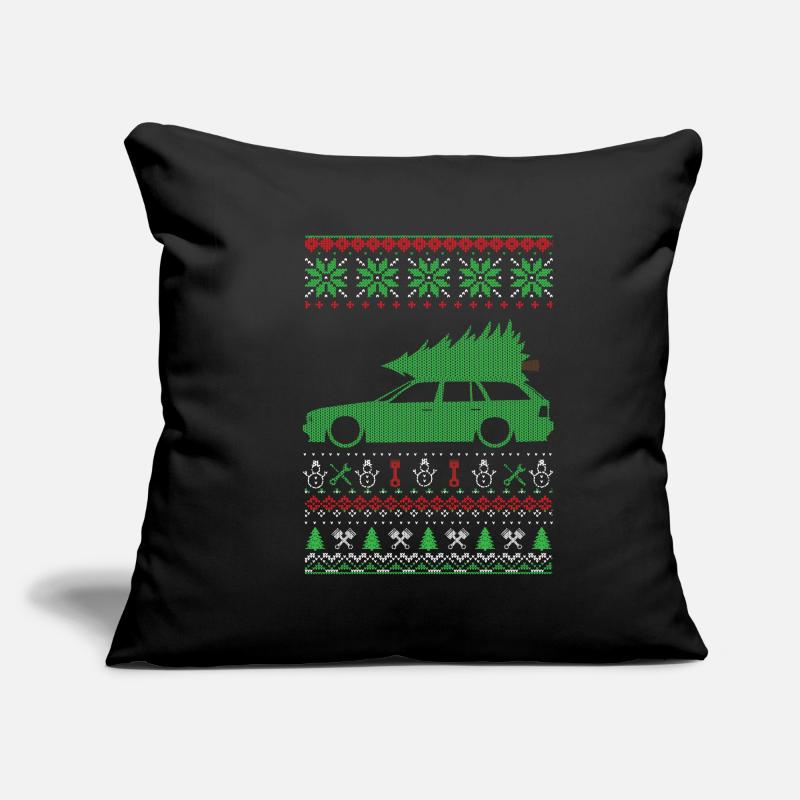 Pull moche de Noël Housse de coussin décorative 45 x 45 cm