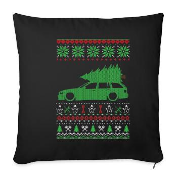 Christmas Ugly Sweater - Sofakissenbezug 45 x 45 cm - Schwarz - Vorne