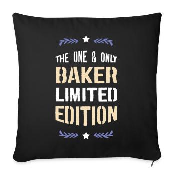The Only Baker Limited Edition - Sofa pillowcase 17,3'' x 17,3'' (45 x 45 cm) - black - Front