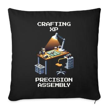 Crafting XP: Precision Construction | Model making - Sofa pillowcase 17,3'' x 17,3'' (45 x 45 cm) - black - Front