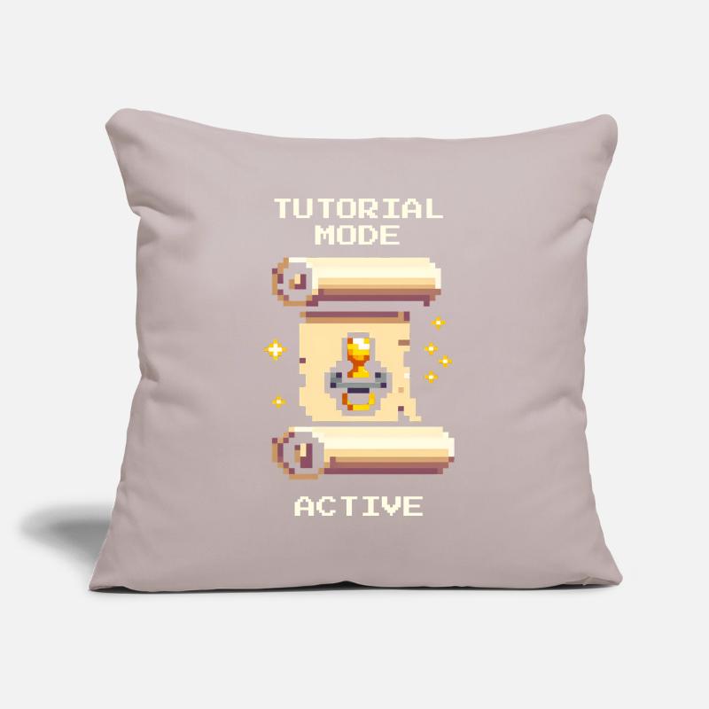 Tutorial Mode Active | Parents at the learning level Sofa pillowcase 17,3'' x 17,3'' (45 x 45 cm)