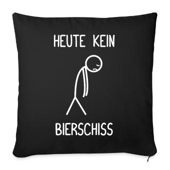 Pas de bière aujourd’hui Buveurs de bière Amateurs de bière - Housse de coussin décorative 45 x 45 cm - noir - Devant