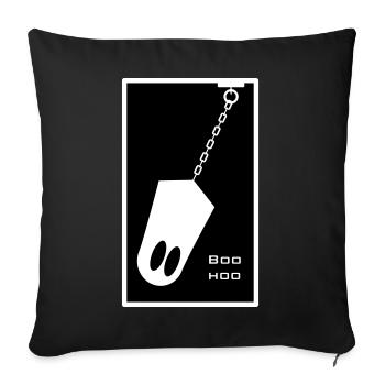Ghost in chain - Sofa pillowcase 17,3'' x 17,3'' (45 x 45 cm) - black - Front