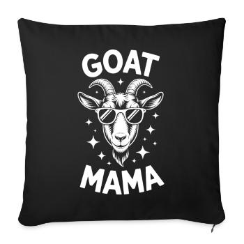 Dictons de chèvres Cadeau drôle de chèvre pour un - Housse de coussin décorative 45 x 45 cm - noir - Devant