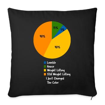 Mon escouade m’appelle frère Typographie du slogan - Housse de coussin décorative 45 x 45 cm - noir - Devant
